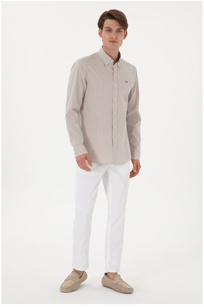 U.S. Polo Assn. Ανδρικό πουκάμισο με κουμπιά polo assn slim fit