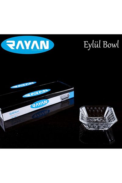 Rayan وعاء زجاجي للحلوى التركية مكون من 6 قطع (سبتمبر)