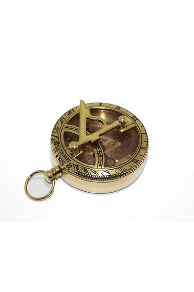 shop Brass Sundial and Compass Model - Perfect Companion for Hiking and Camping