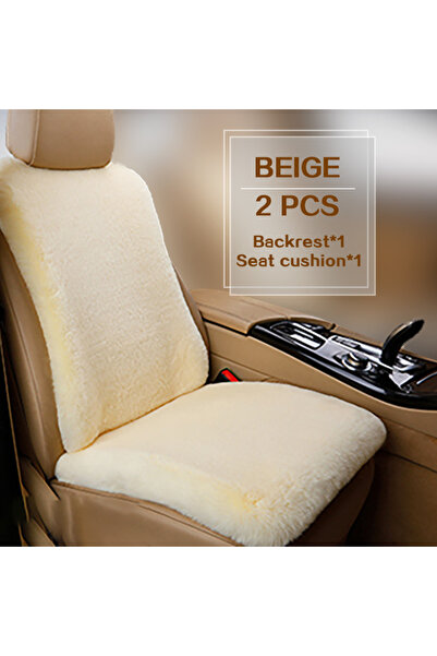 Choice قطعتان من غطاء مقعد السيارة العالمي باللون البيج، وسادة مقعد 9 ألوان، ...