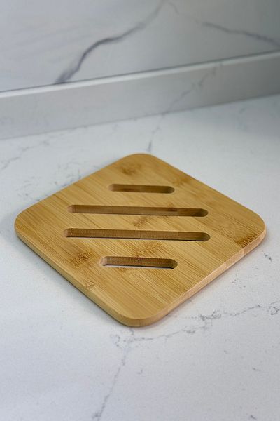 Albergio Bamboo Trivet Square 17X17 cm |   Pot & Teapot Mat |   Non-Slip