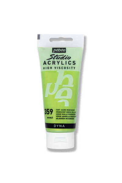 Pebeo Studio Akrilik Boya 100ml Iridescent 832-359 Green- Yellow