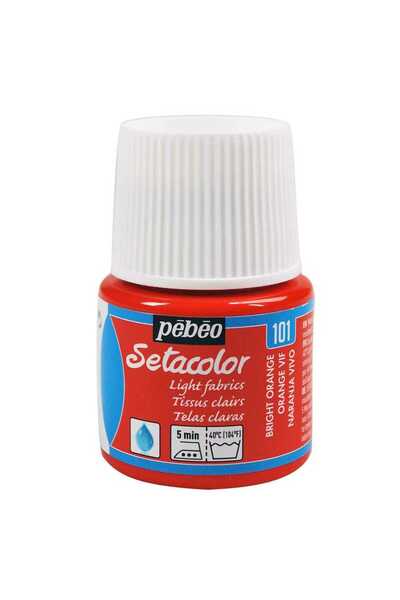 Pebeo Setacolor Transparan Kumaş Boya 45ml Şişe - 101 Vivid Orange