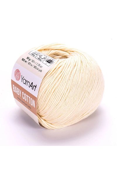Yarnart Baby Cotton - Baby Hand Knitting Νήμα Ανοιχτή Κρέμα-402