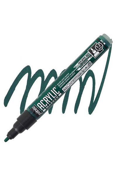 Pebeo Deco Acrylic Marker - 1.2mm Dark Green