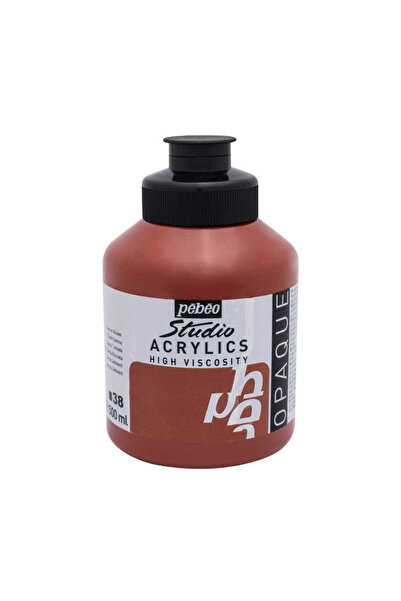 Pebeo Studio Akrilik Boya 500ml Kavanoz 171-38 Burnt Sienna