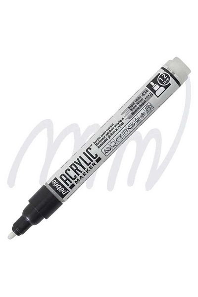 Pebeo Deco Acrylic Marker - 1.2mm Nepal White