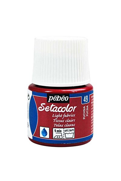 Pebeo Setacolor Transparan Kumaş Boya 45ml Şişe - 49 Fuchsia