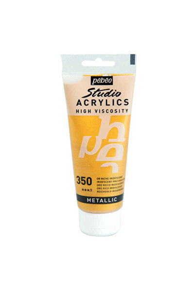 Pebeo Studio Akrilik Boya 100ml Iridescent 832-350 Precious Gold