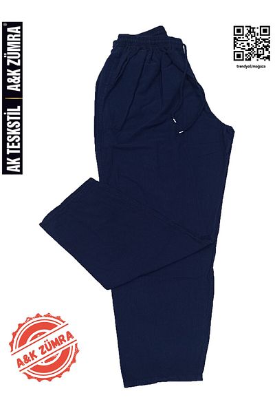 A&K ZÜMRA Linen Look Hambez Large Size Trousers