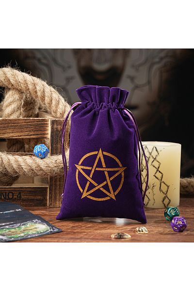 Choice Large 14x22cm K 1pc 14x22cm Large Size Velvet Moon Phase Tarots Cards Storage Bag Jewelry Pouch Trav