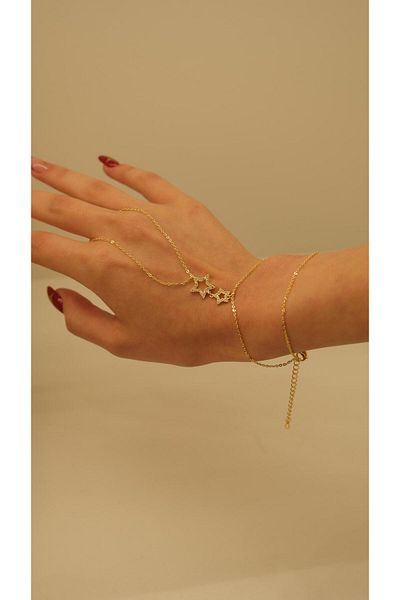 Jerie Star Figure Zircon Stone Detailed Şahmeran