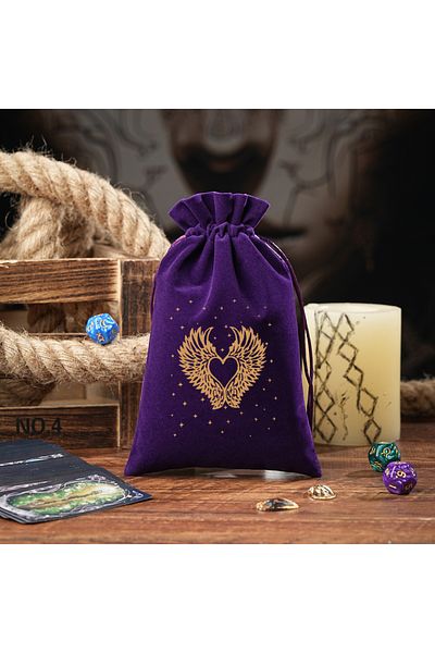Choice Large 14x22cm F 1pc 14x22cm Large Size Velvet Moon Phase Tarots Cards Storage Bag Jewelry Pouch Trav