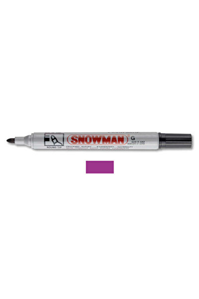 Snowman Round Tip Permanent Marker - Purple