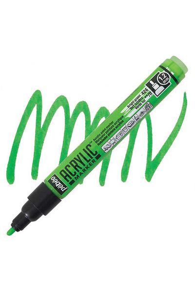 Pebeo Deco Acrylic Marker - 1.2mm Bright Green