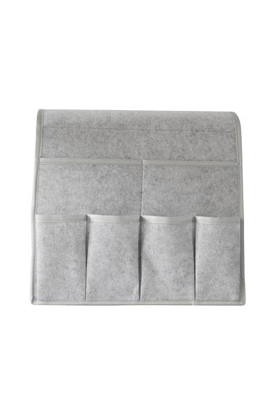 Choice Light Grey Household Armchair Caddy Felt Couch Recliner Armrest Organizer for Magazine Tablet Cell P