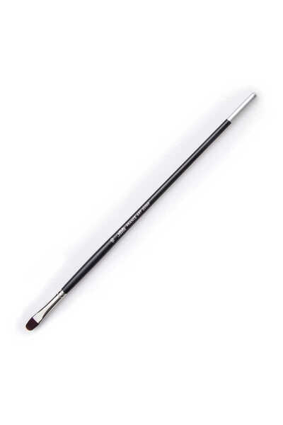 Pebeo 200kf - 10 فرشاة صناعية سوداء ذات مقبض طويل على شكل لسان القط