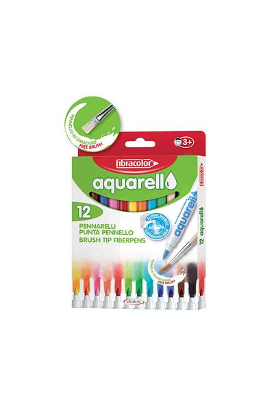 Fibracolor 12 Colors Aquarell Felt Tip Pen
