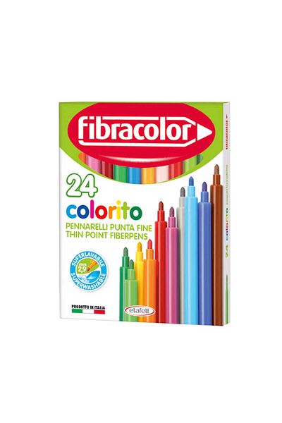 Fibracolor Colorito Felt Tip Pen 24 Colors