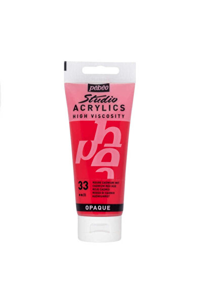 Pebeo Studio Akrilik Boya 100ml 831-33 Cadmium Red