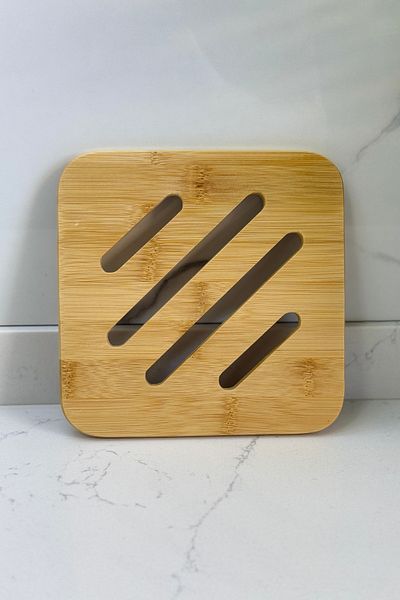 Albergio Bamboo Trivet Square 17X17 cm |   Pot & Teapot Mat |   Non-Slip