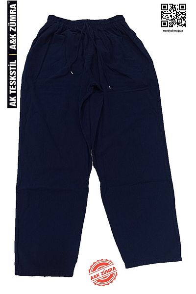 A&K ZÜMRA Linen Look Hambez Large Size Trousers