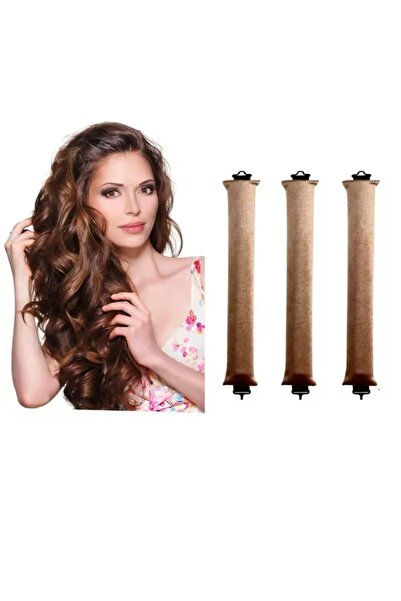 monalisatoka Kadın Saç Şekillendirici Sosis Isısız Şekillendirme Kahverengi 3...