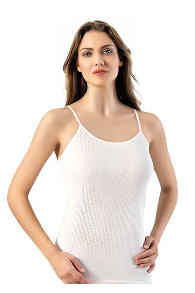 Uniquetrenders Women's 6-Piece Rope Strap Tank Top Report Ribbed Tank Top