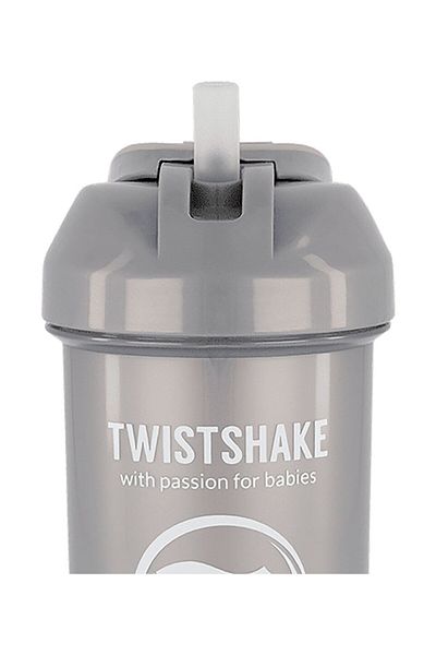 Twistshake 360 ml Drinking Cup with Blue Straw - 6+m
