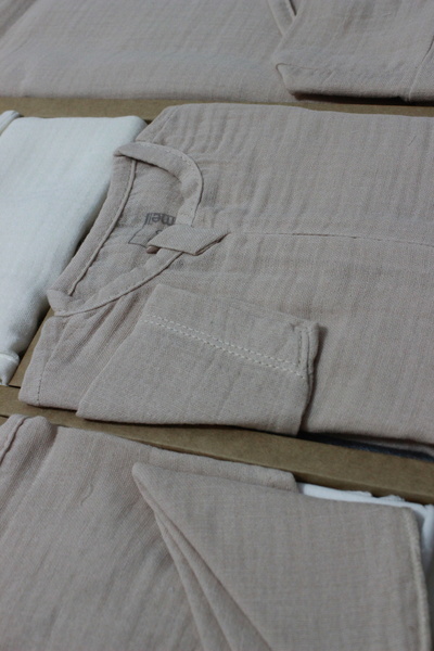 Caramell Cotton Peel Müşmel 100%, Hospital Output Set of 10 - Summer Season