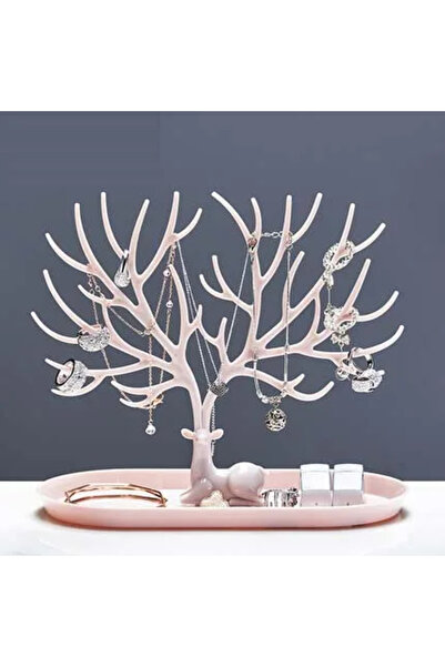 Choice A-01 رف مجوهرات قرون الغزال أقراط قلادات خواتم عرض أساور غزلان منظم مج...