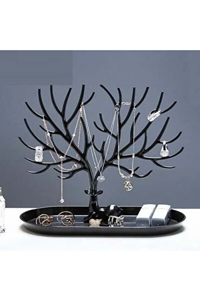 Choice A-03 رف مجوهرات قرون الغزال أقراط قلادات خواتم عرض أساور غزلان منظم مج...