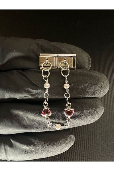 Mutenaura Stainless Steel 2-Piece Nomination Charm