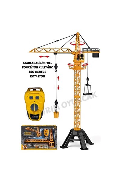 SCOWETTO Uzaktan Kumandalı Şarjlı KULE VİNÇ KIZILÖTESİ YÜKLEYİCİ 98CM