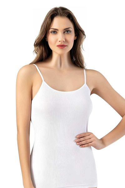 Uniquetrenders Women's 6-Piece Rope Strap Tank Top Report Ribbed Tank Top
