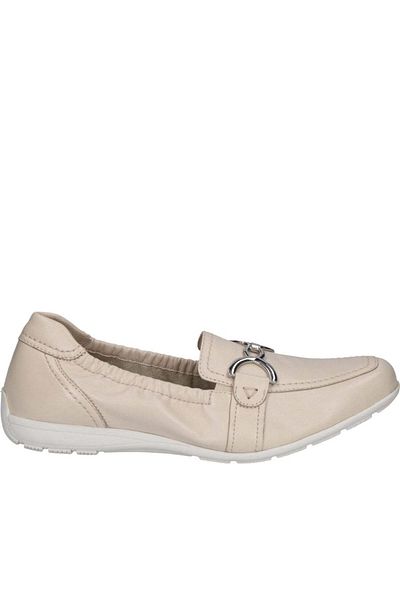 Caprice Beige Moccasins Womens Shoes