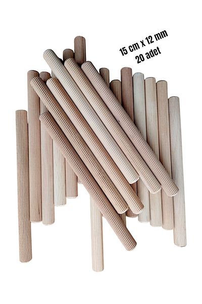 değerli hobi Wooden Dowel Lath Rod Dowel Smooth Kiln Dried Beech 12 mm