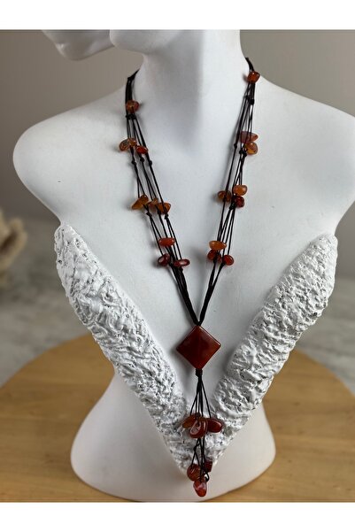 SEDEF TAKI Vintage Taş kolye