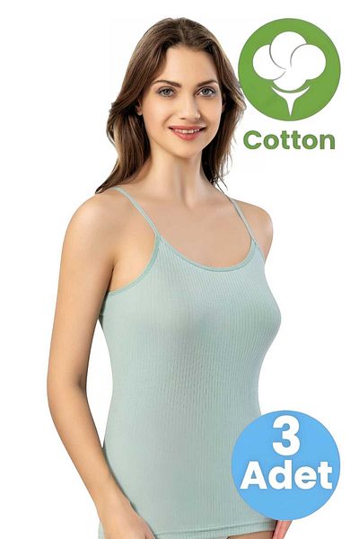 Uniquetrenders Women's 3-Piece Rope Strap Tank Top Report Ribbed Tank Top