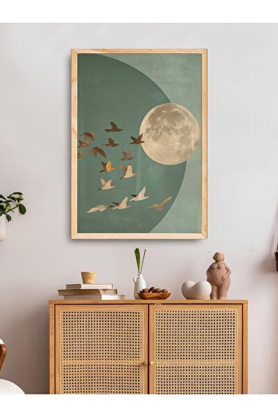 woodhomeworks Tek Li Salon Ofis Dekor Tablo Ttk