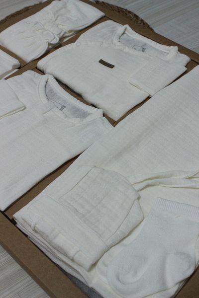 Caramell Cotton Peel Müşmel 100%, Hospital Output Set of 10 - Summer Season