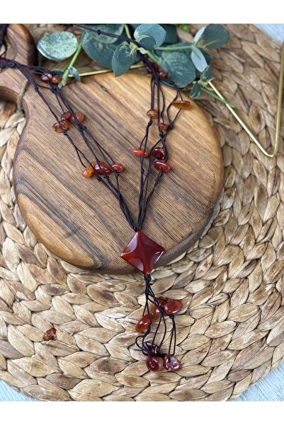 SEDEF TAKI Vintage Taş kolye