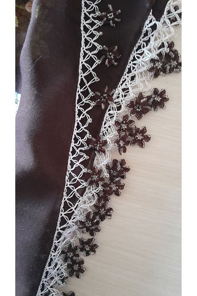 Papatyam Handcrafted Needlepoint Embroidered Beaded 2 Edge Embroidered Writing/Needlepoint Writing/Vintage/Dowry Yemeni/85X85/Reyyan