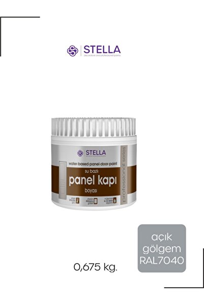 Stella Su bazlı kokusuz panel kapı boyası GRİ - R7040