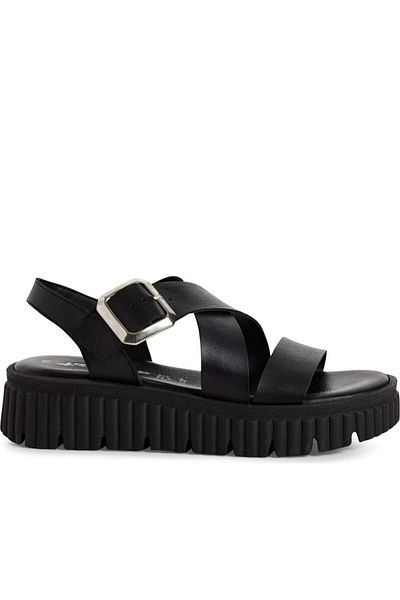 Tamaris Black Sandals Womens Shoes