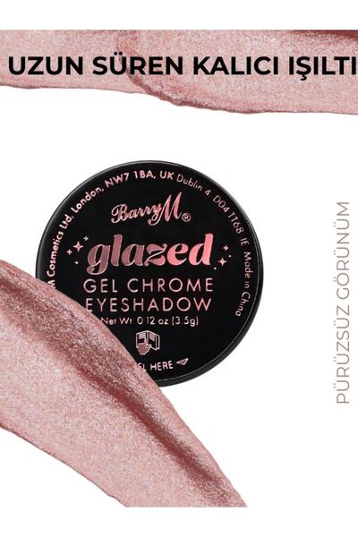 Barry M Glazed Gel Chrome Eyeshadow Glitter Göz Farı