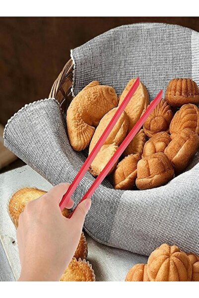 Home Silikon Cımbız Isıya Dayanıklı Yapışmaz Mutfak Şef Sunum Maşası (30 cm)