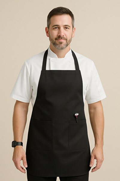 GTB BUTİK مريلة مطبخ جبردين مقاومة للبقع، مريلة مطبخ للجنسين مع جيوب