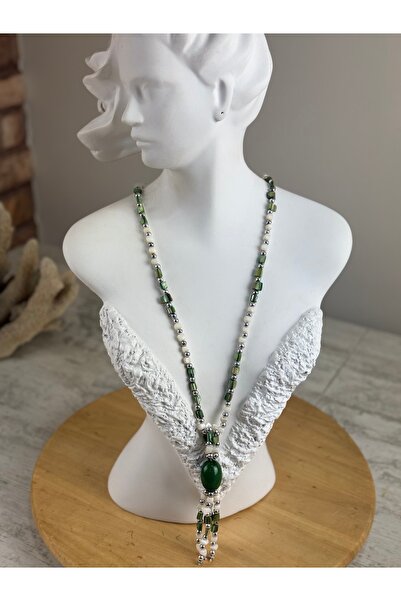 SEDEF TAKI Bohem Taşlı uzun kolye