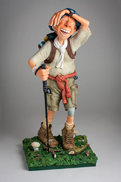 AydınHediyelik Guillermo Forchino The Hiker Komik Trekking Figürü